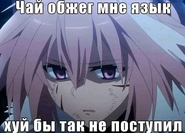 Чай обжег мне язык хуй бы так не поступил