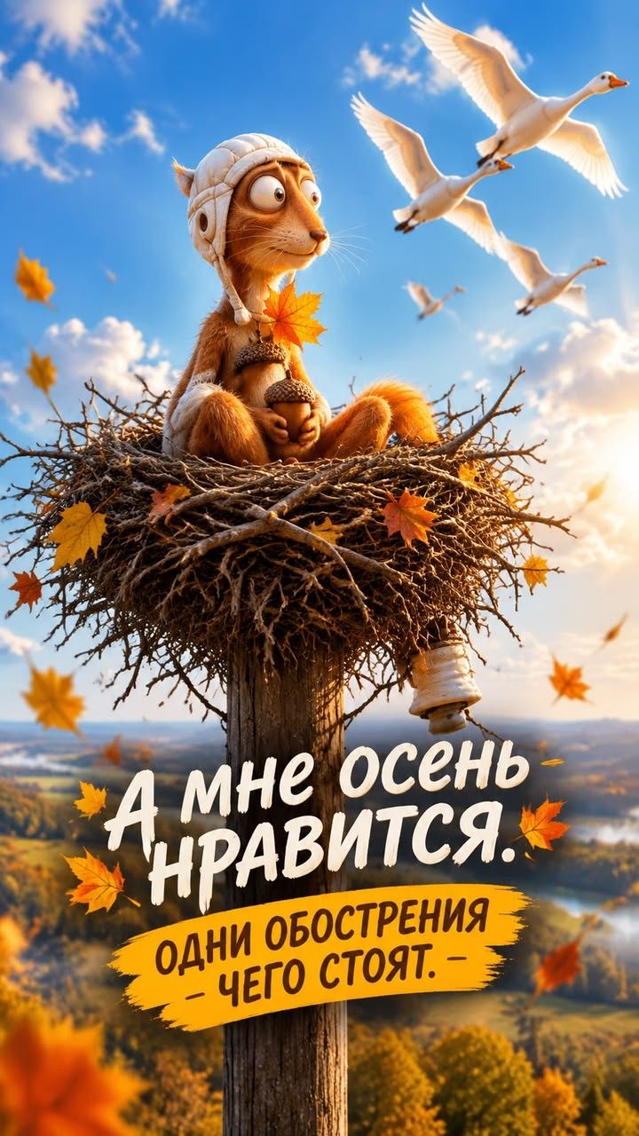 А мне осень нравится. Одни обострения чего стоят.