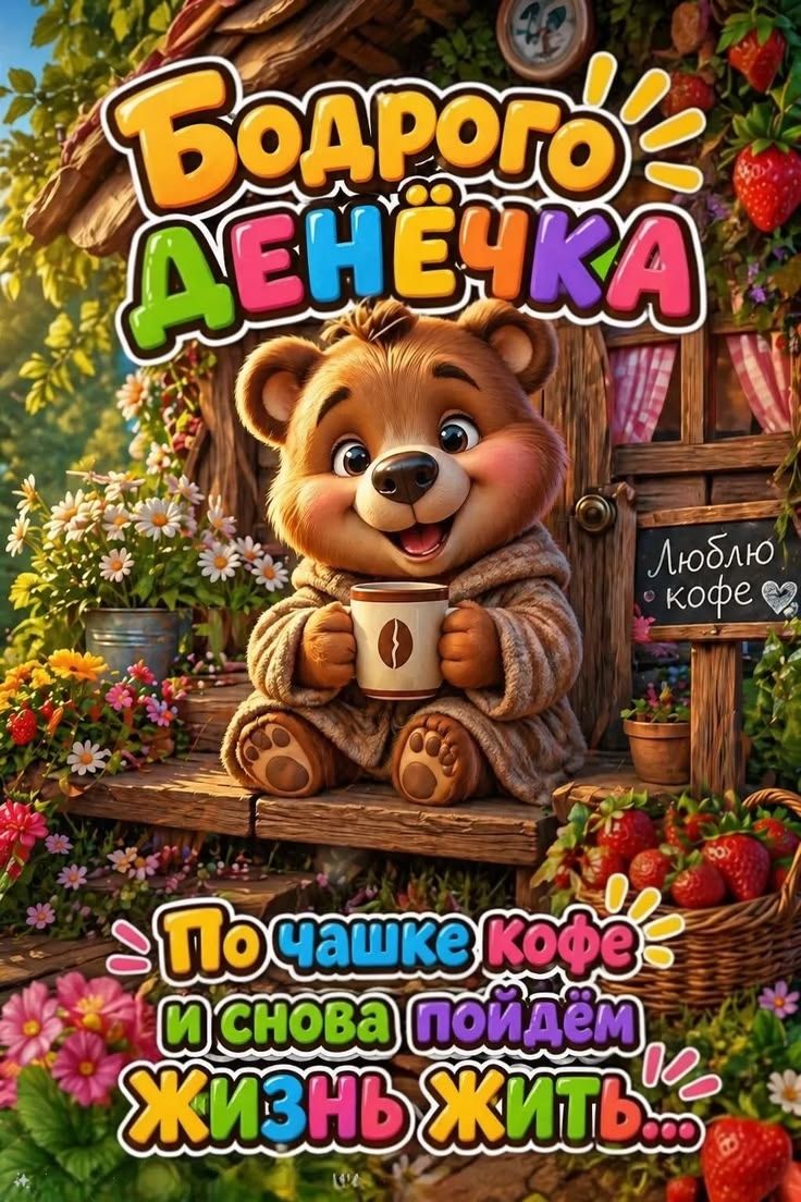 Бодрого Денёчка. Люблю кофе. По чашке кофе и снова пойдём жизнь жить...