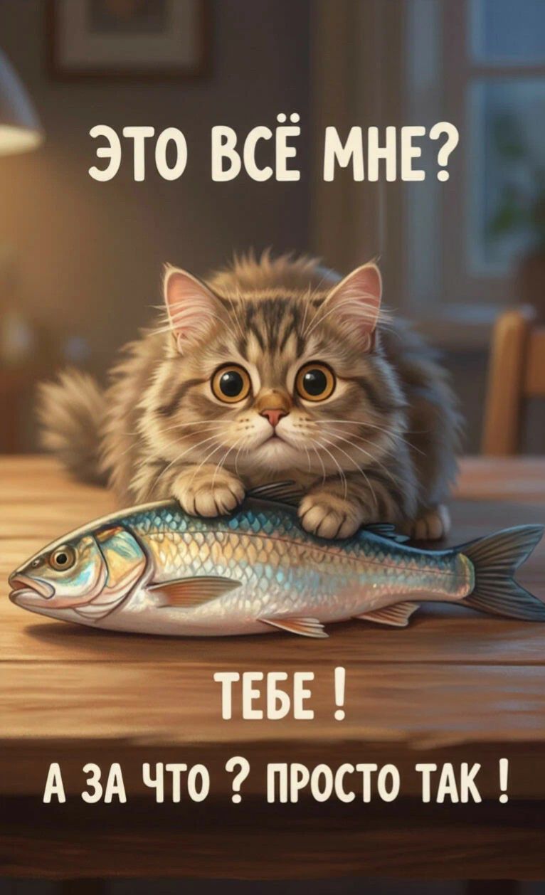 ЭТО ВСЁ МНЕ? ТЕБЕ! А ЗА ЧТО? ПРОСТО ТАК!