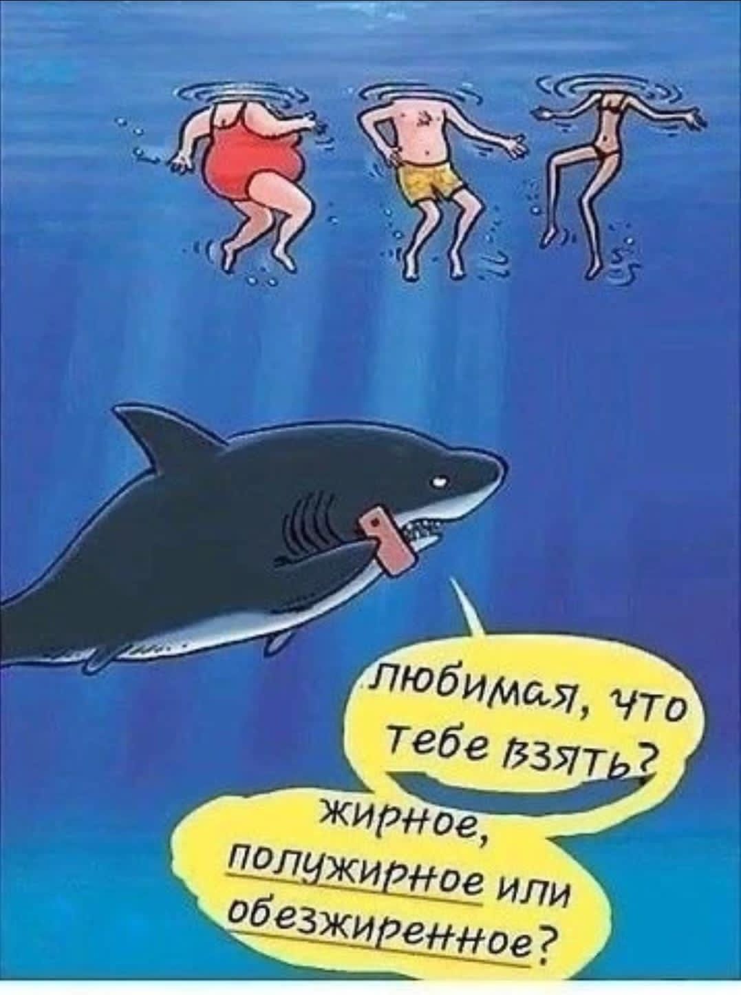 ЛЮБИМАЯ, ЧТО ТЕБЕ ВЗЯТЬ? ЖИРНОЕ, ПОЛУЖИРНОЕ ИЛИ ОБЕЗЖИРЕННОЕ?