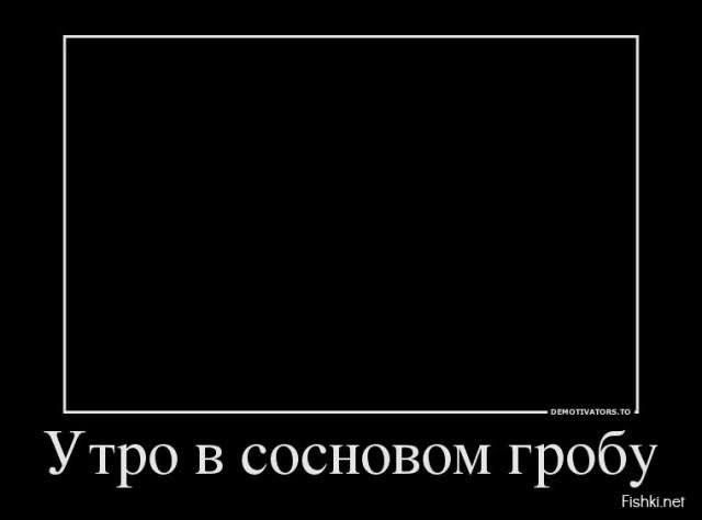 Утро в сосновом гробу
