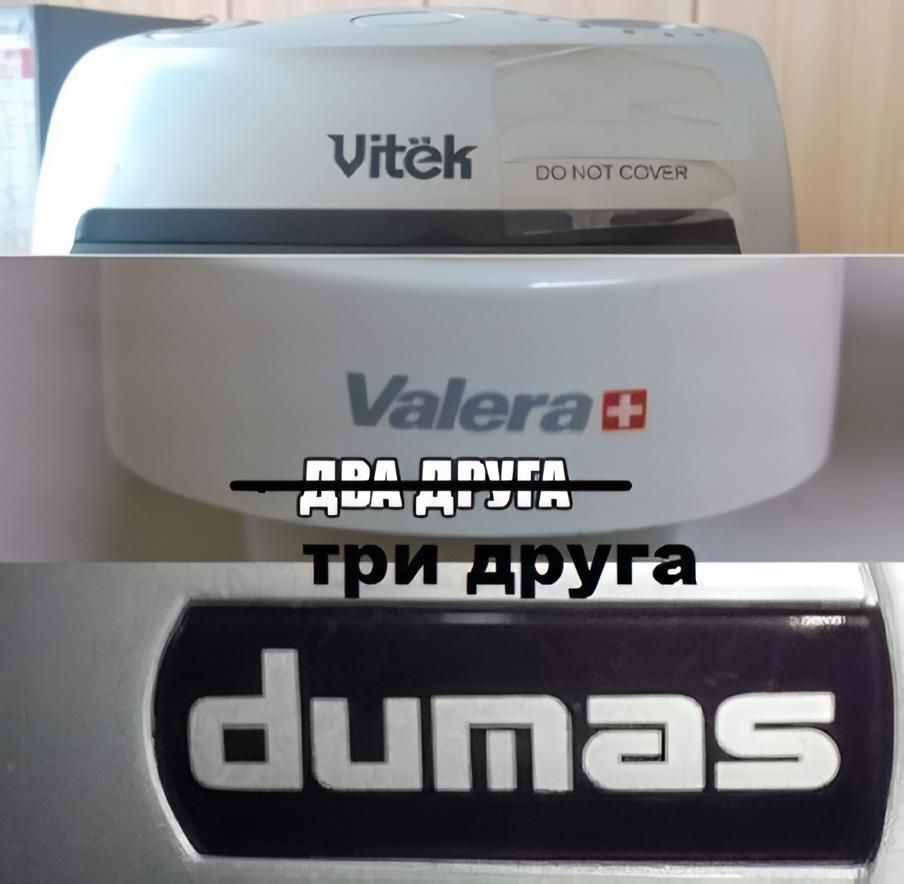Vitek DO NOT COVER Valera три друга dumas