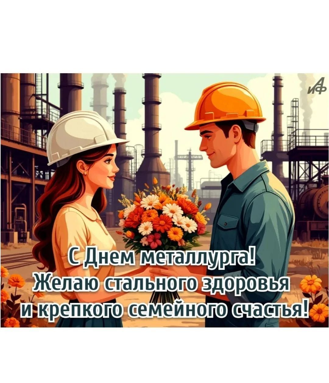 С Днем металлурга! Желаю стального здоровья и крепкого семейного счастья!