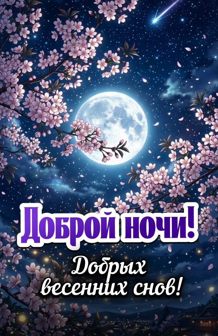 Доброй ночи! Добрых весенних снов!