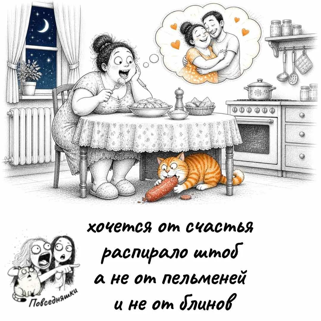 хочется от счастья распирало чтоб а не от пельменей и не от блинов