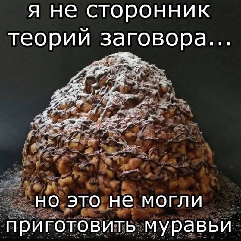 Я не сторонник теорий заговора... но это не могли приготовить муравьи