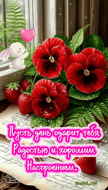 Пусть день одарит тебя Радостью и хорошим Настроением.