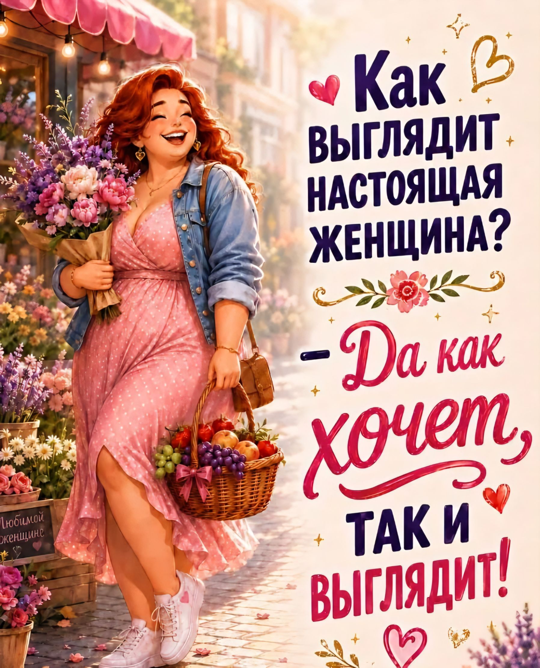 Как выглядит настоящая женщина? – Да как хочет, так и выглядит! Любимой женщине