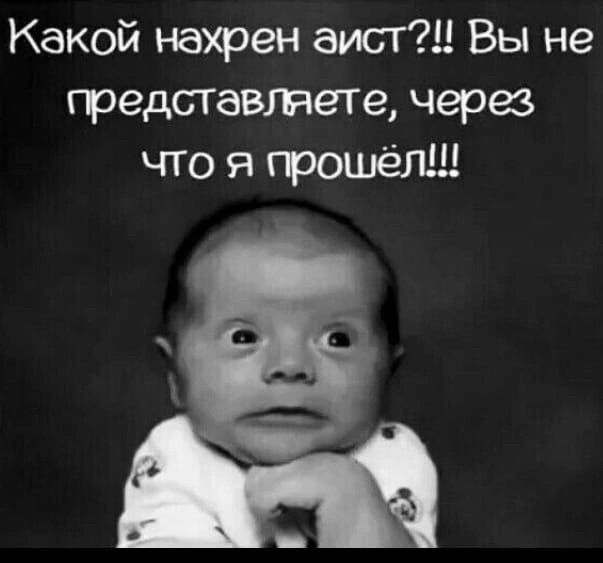 Какой нахрен аист?!!! Вы не представляете, через что я прошёл!!!
