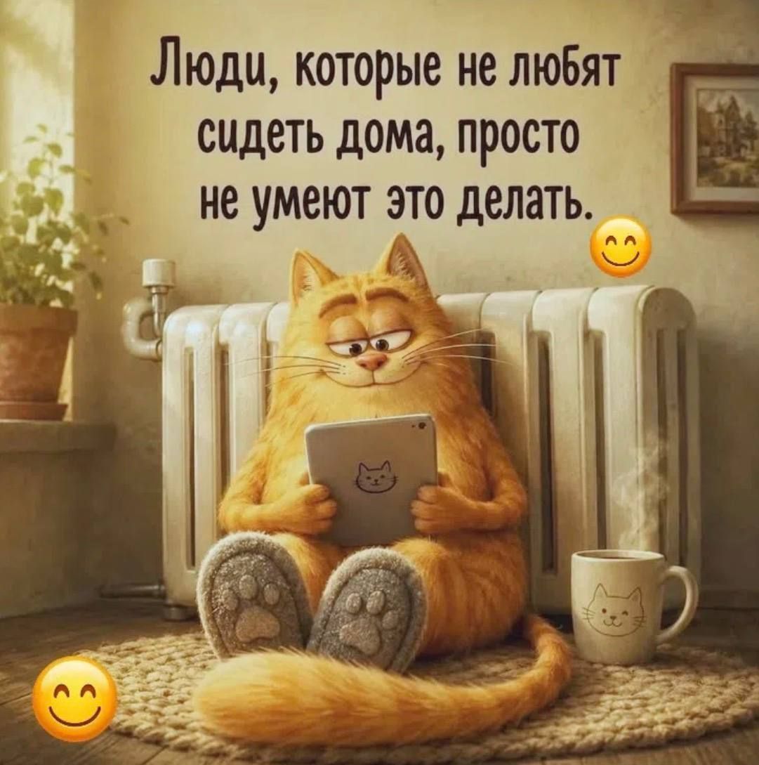 Люди, которые не любят сидеть дома, просто не умеют это делать.