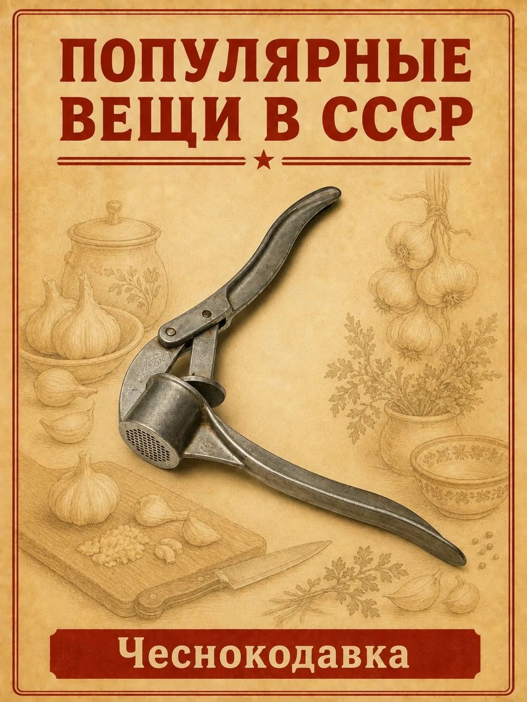 ПОПУЛЯРНЫЕ ВЕЩИ В СССР Чеснокодавка