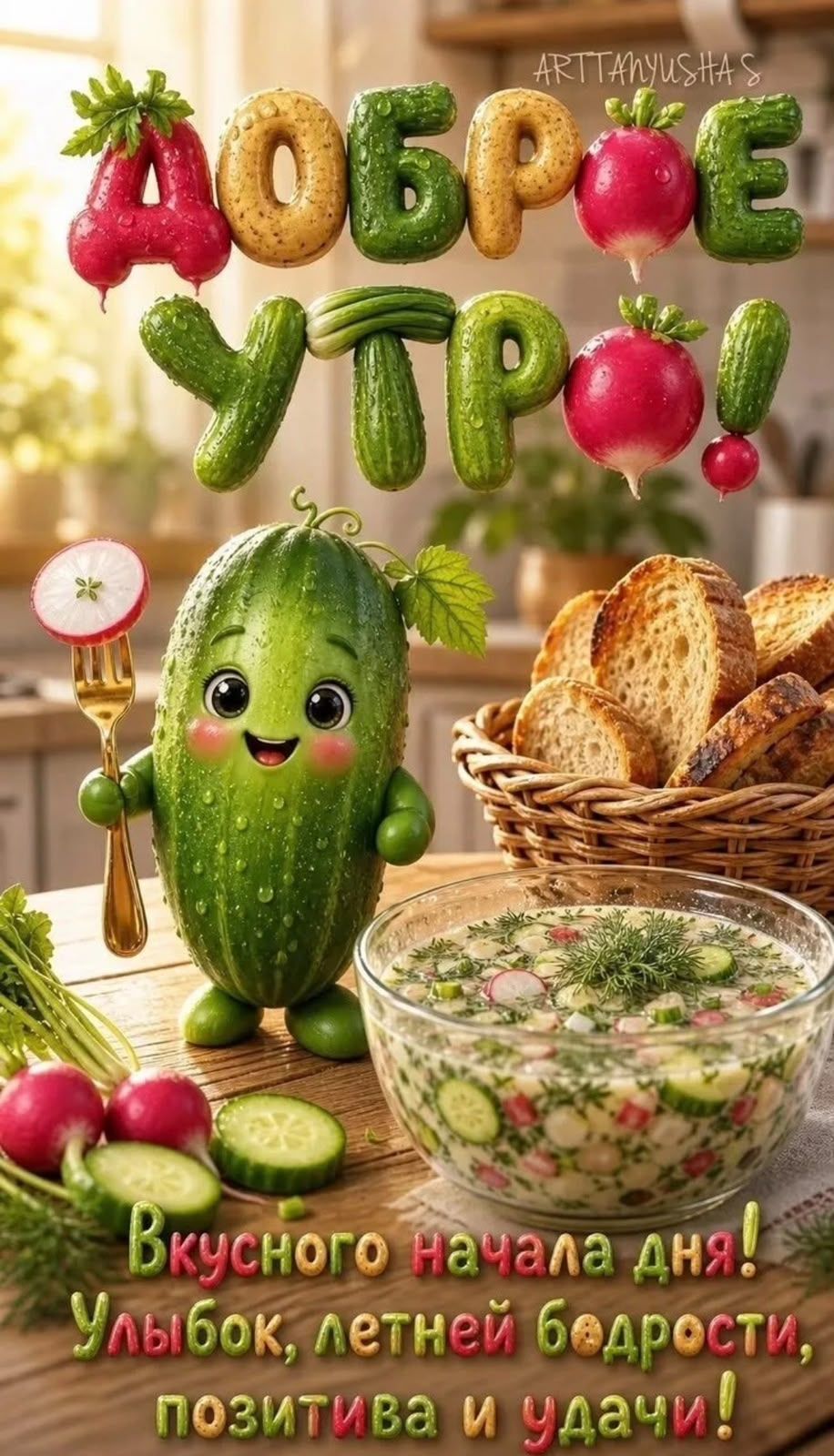 ДОБРОЕ УТРО! Вкусного начала дня! Улыбок, летней бодрости, позитива и удачи!