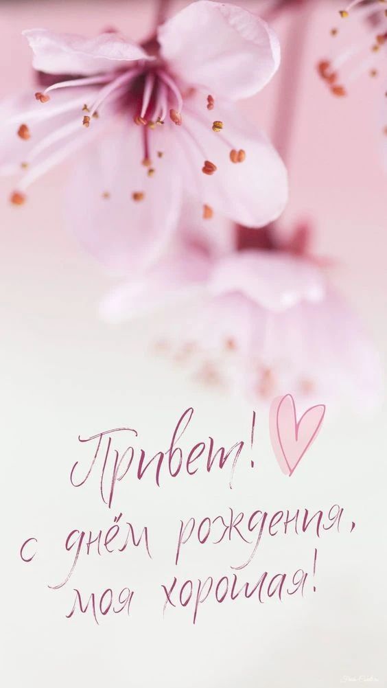Привет! с днём рождения, моя хорошая!
