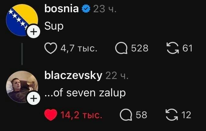 bosnia: Sup. blaczevsky: ...of seven zalup