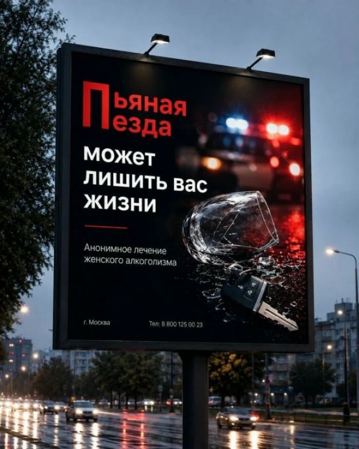 Пьяная езда может лишить вас жизни Анонимное лечение женского алкоголизма г. Москва Тел: 8 800 125 00 23