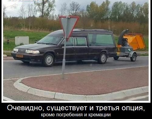 Очевидно, существует и третья опция, кроме погребения и кремации