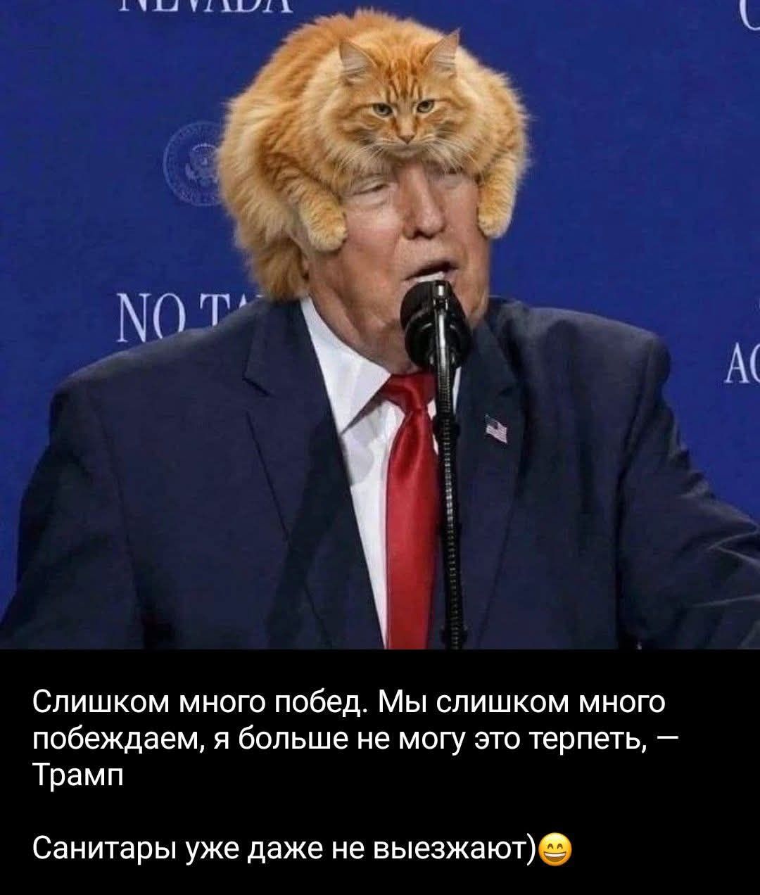 NEVADA NO T AC Слишком много побед. Мы слишком много побеждаем, я больше не могу это терпеть, — Трамп Санитары уже даже не выезжают