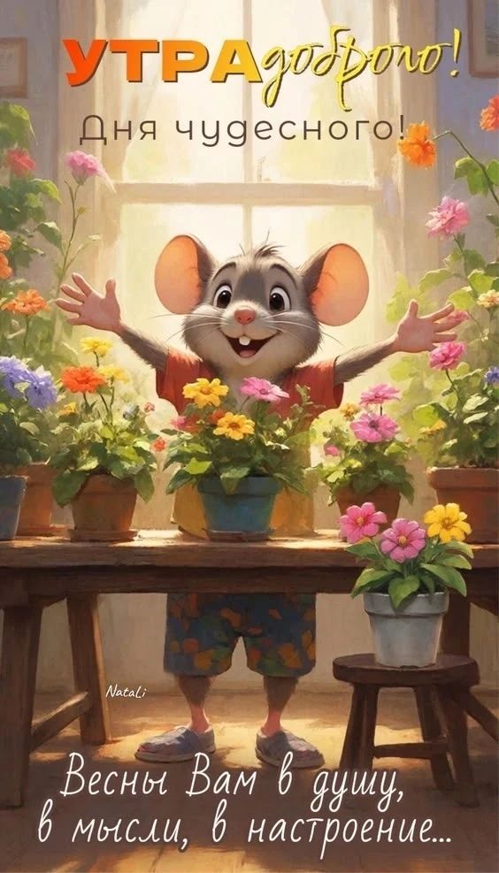 УТРА доброго! Дня чудесного! Natali Весны Вам в душу, в мысли, в настроение...