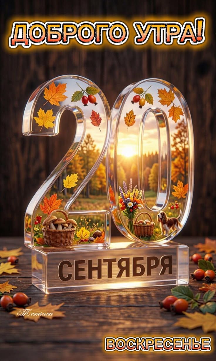 ДОБРОГО УТРА! 20 СЕНТЯБРЯ ВОСКРЕСЕНЬЕ