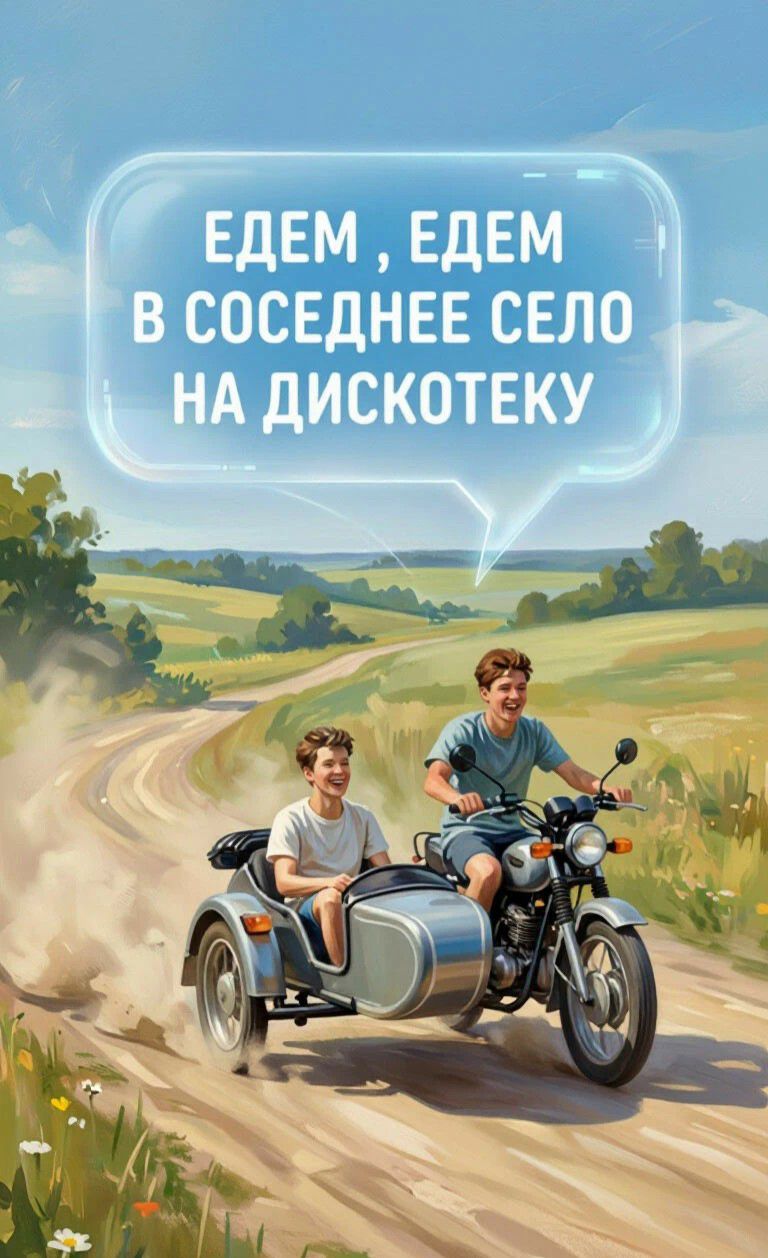 ЕДЕМ, ЕДЕМ В СОСЕДНЕЕ СЕЛО НА ДИСКОТЕКУ
