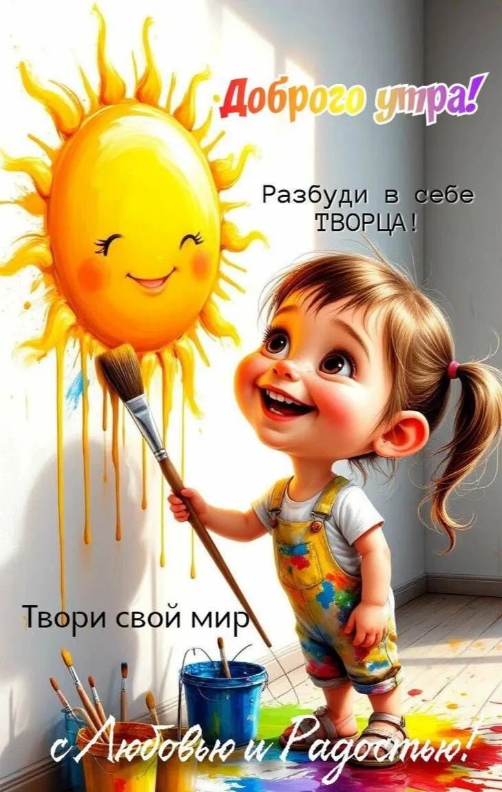 Доброго утра! Разбуди в себе ТВОРЦА! Твори свой мир с Любовью и Радостью!