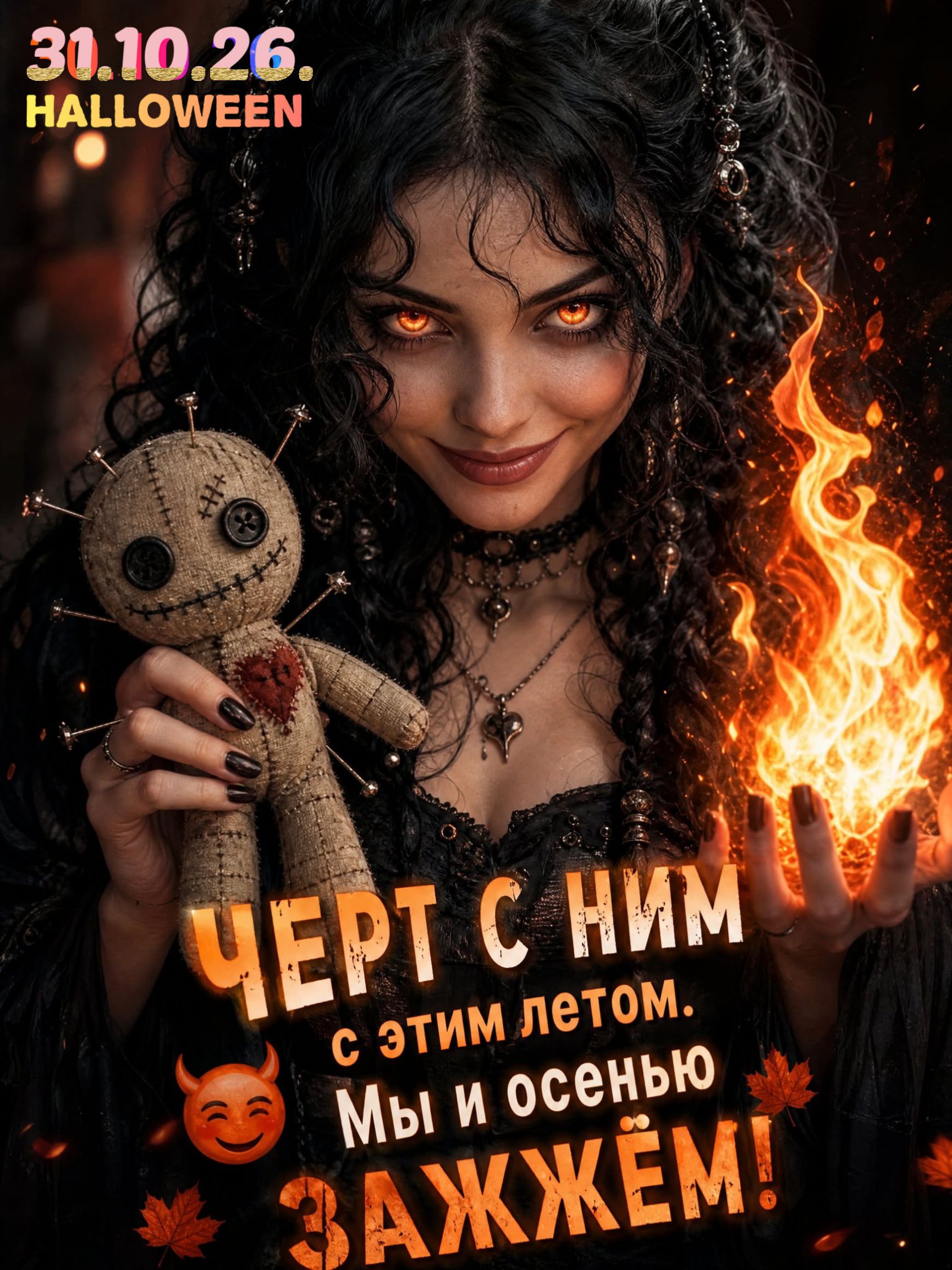 31.10.26. HALLOWEEN ЧЕРТ С НИМ С ЭТИМ ЛЕТОМ. Мы и осенью ЗАЖЖЁМ!