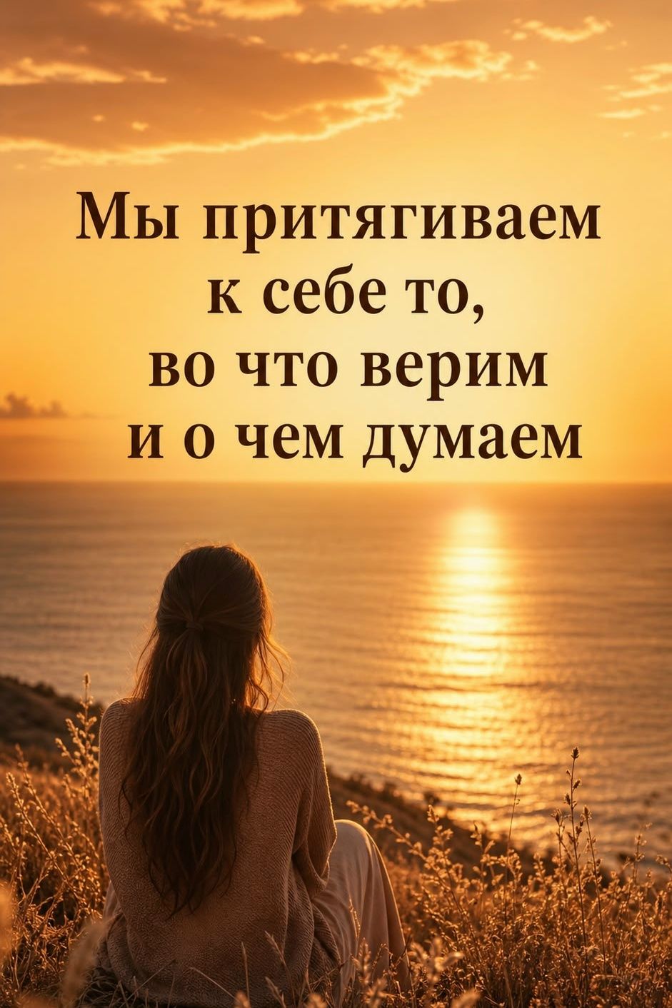 Мы притягиваем к себе то, во что верим и о чем думаем