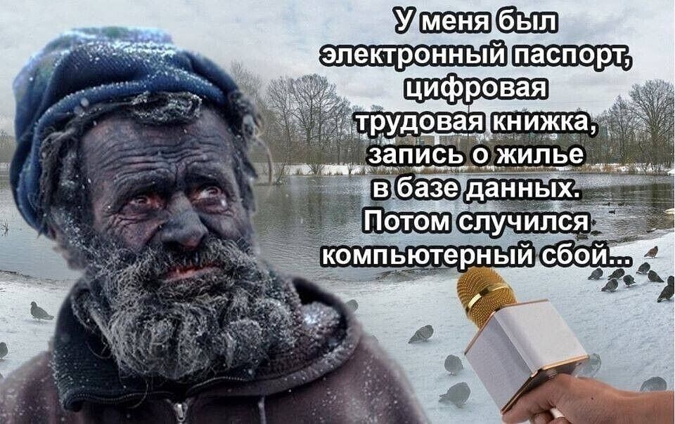 У меня был электронный паспорт, цифровая трудовая книжка, запись о жилье в базе данных. Потом случился компьютерный сбой...