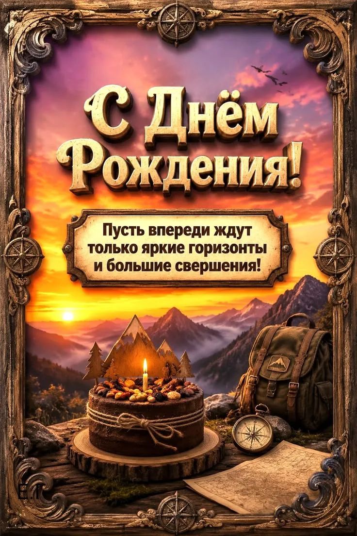 С Днём Рождения! Пусть впереди ждут только яркие горизонты и большие свершения!