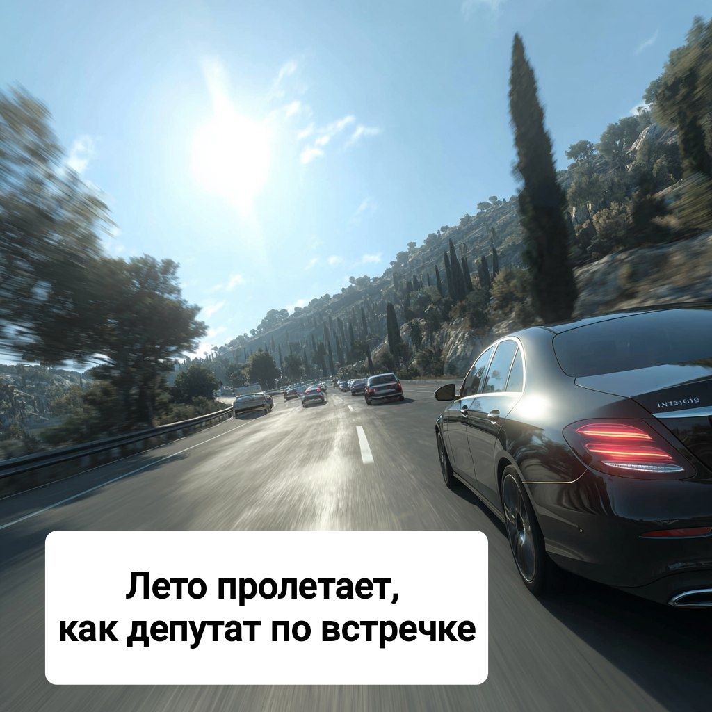 Лето пролетает, как депутат по встречке