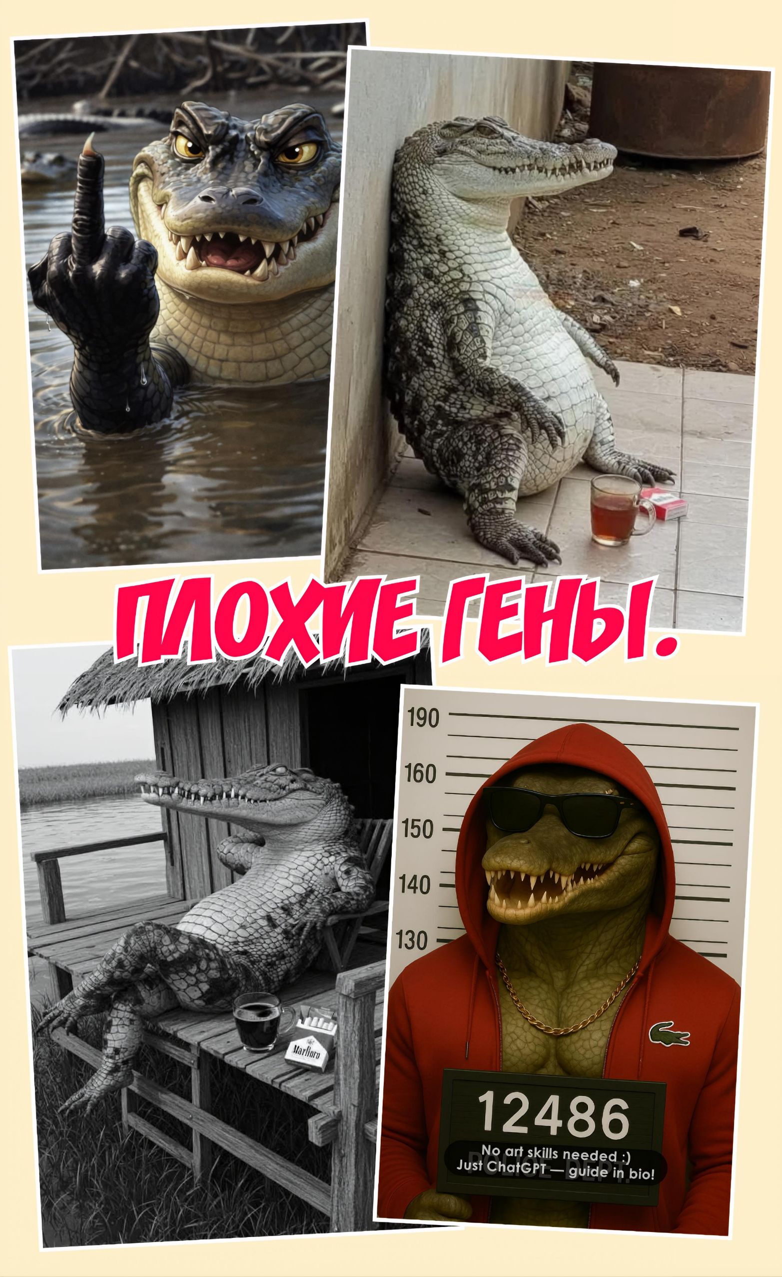ПЛОХИЕ ГЕНЫ. Marlboro. 12486. No art skills needed :) Just ChatGPT — guide in bio!