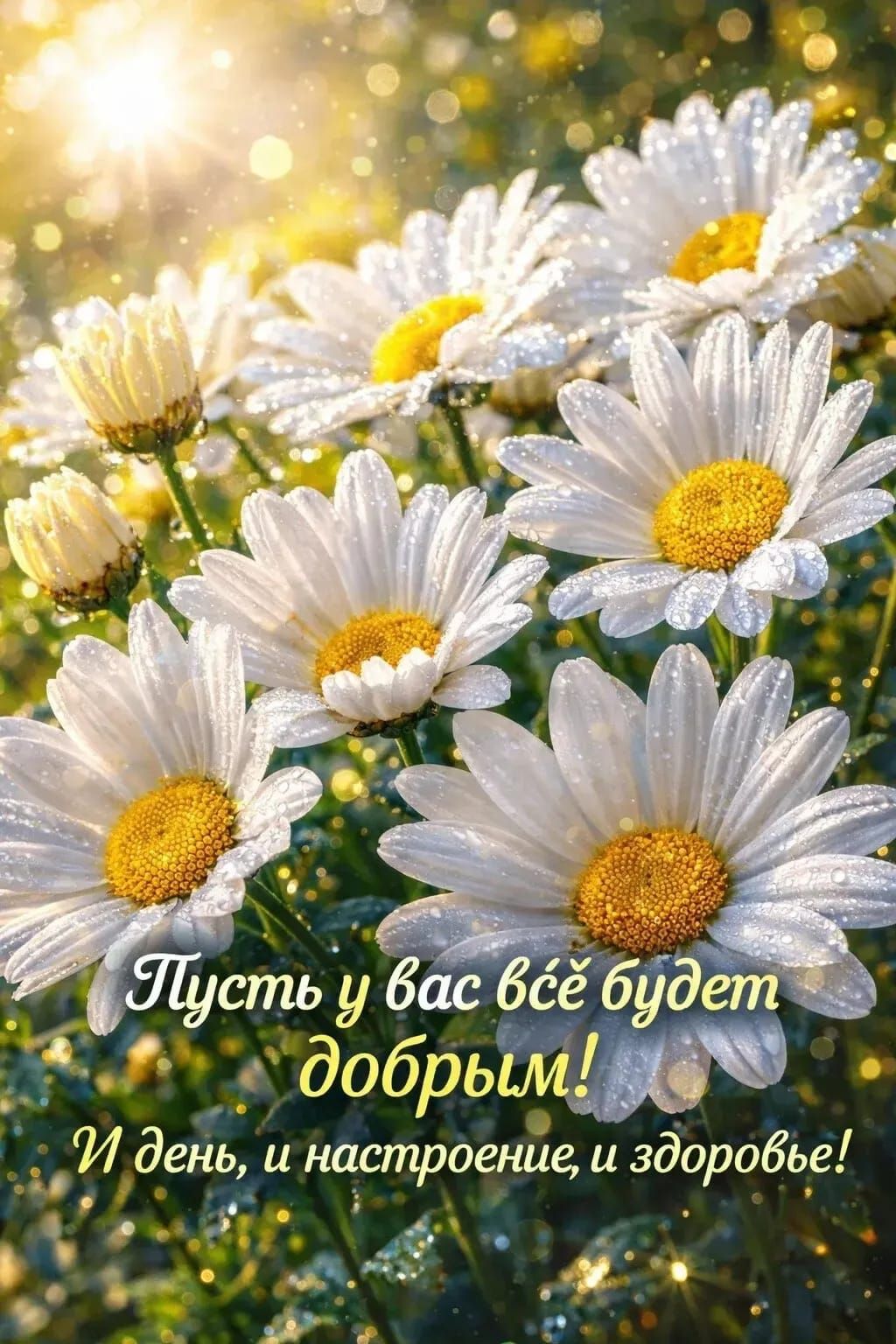 Пусть у вас всё будет добрым! И день, и настроение, и здоровье!
