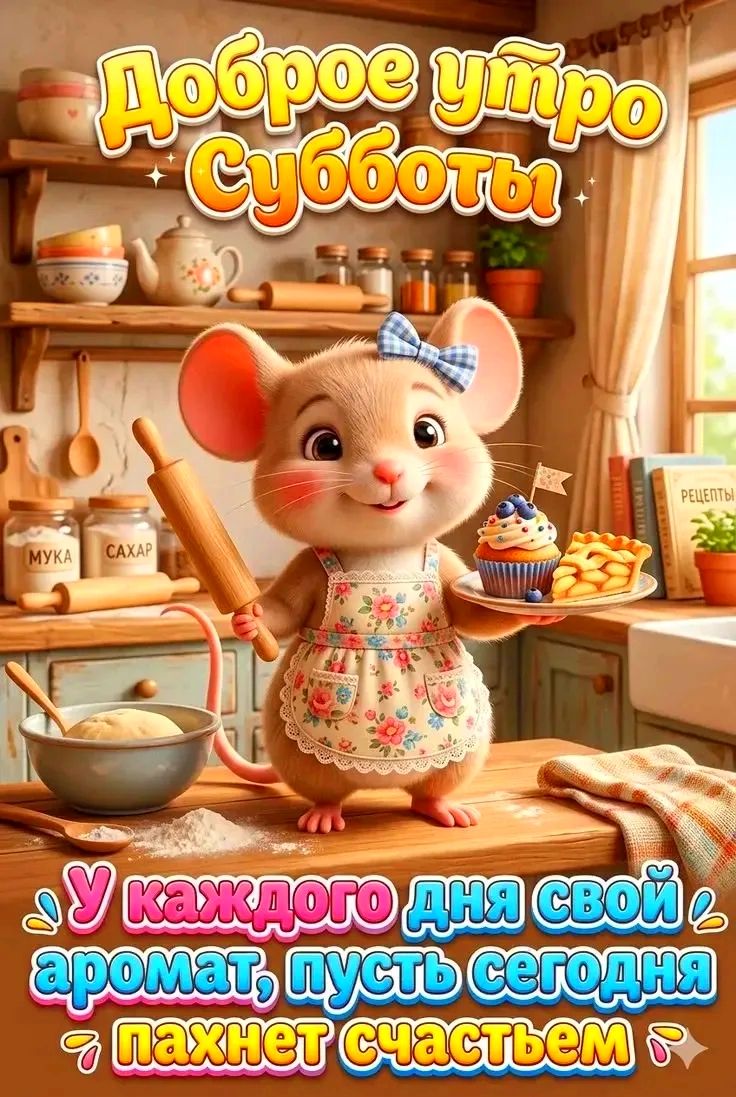 Доброе утро Субботы. МУКА. САХАР. РЕЦЕПТЫ. У каждого дня свой аромат, пусть сегодня пахнет счастьем.
