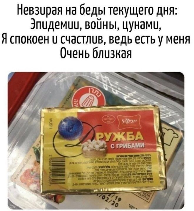 Невзирая на беды текущего дня: Эпидемии, войны, цунами, Я спокоен и счастлив, ведь есть у меня Очень близкая ДРУЖБА С ГРИБАМИ