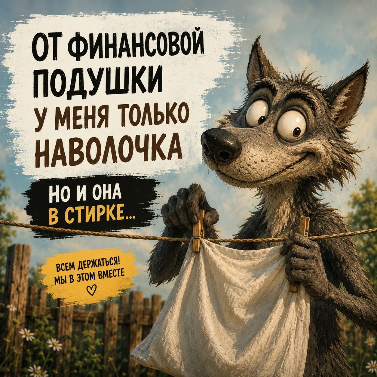 ОТ ФИНАНСОВОЙ ПОДУШКИ У МЕНЯ ТОЛЬКО НАВОЛОЧКА НО И ОНА В СТИРКЕ... ВСЕМ ДЕРЖАТЬСЯ! МЫ В ЭТОМ ВМЕСТЕ ❤️