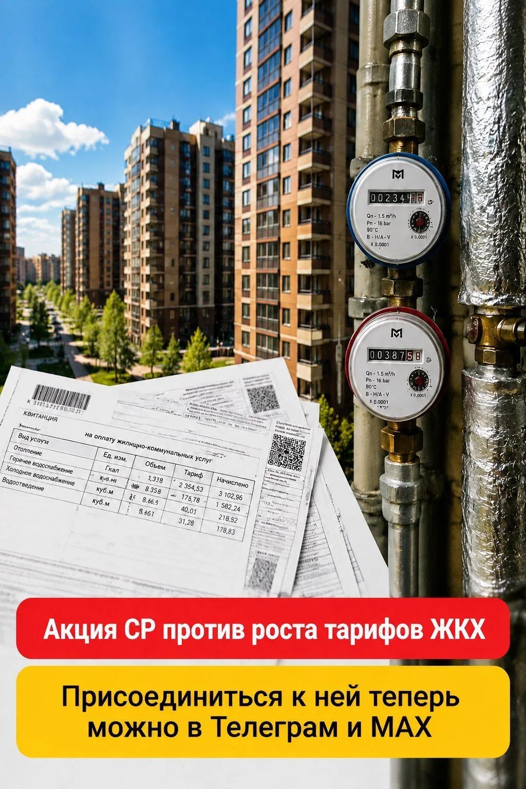 КВИТАНЦИЯ на оплату жилищно-коммунальных услуг Вид услуги Ед. изм. Объем Тариф Начислено Отопление Гкал 1,318 2 354,53 3 102,96 Горячее водоснабжение куб.м 8,665 175,78 1 582,24 Холодное водоснабжение куб.м 9,861 40,01 218,52 Водоотведение куб.м 9,861 31,28 178,83 Qn - 1.5 m³/h Pn - 16 bar 90°C B - H/A - V X 0.0001 00234M Qn - 1.5 m³/h Pn - 16 bar
