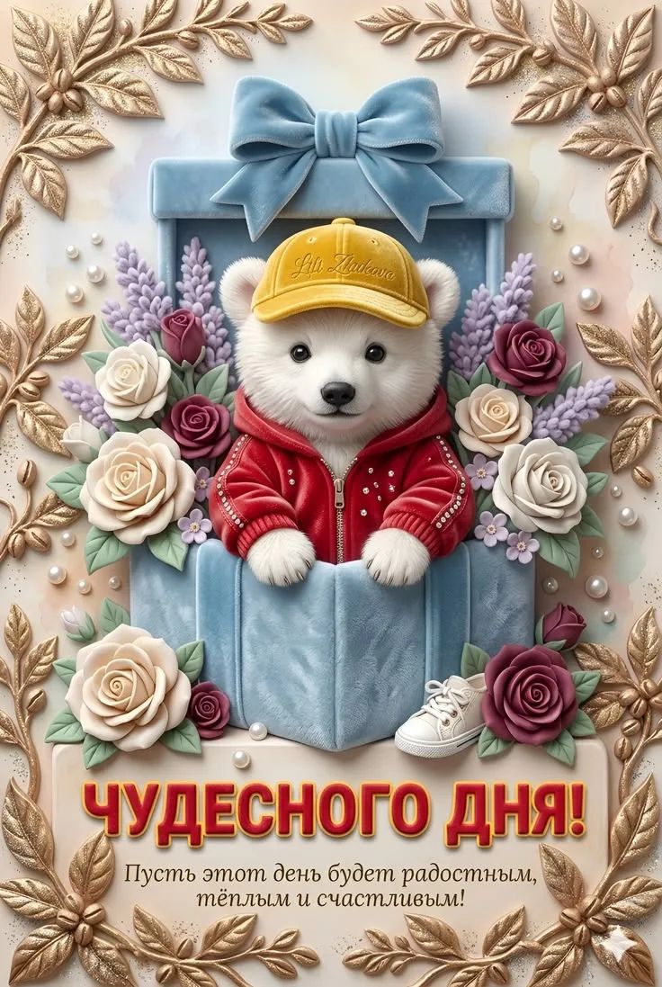 ЧУДЕСНОГО ДНЯ! Пусть этот день будет радостным, тёплым и счастливым!