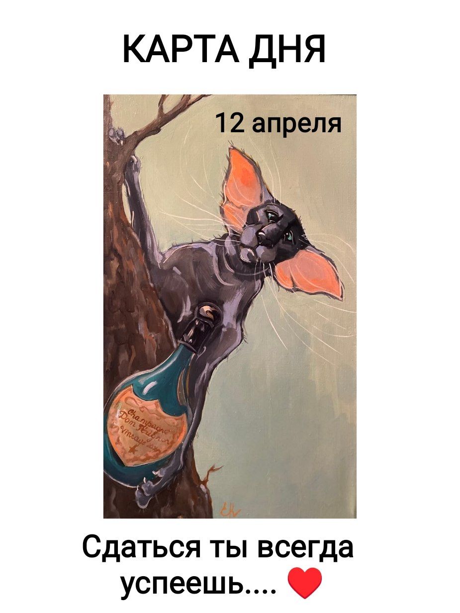 КАРТА ДНЯ 12 апреля Сдаться ты всегда успеешь....