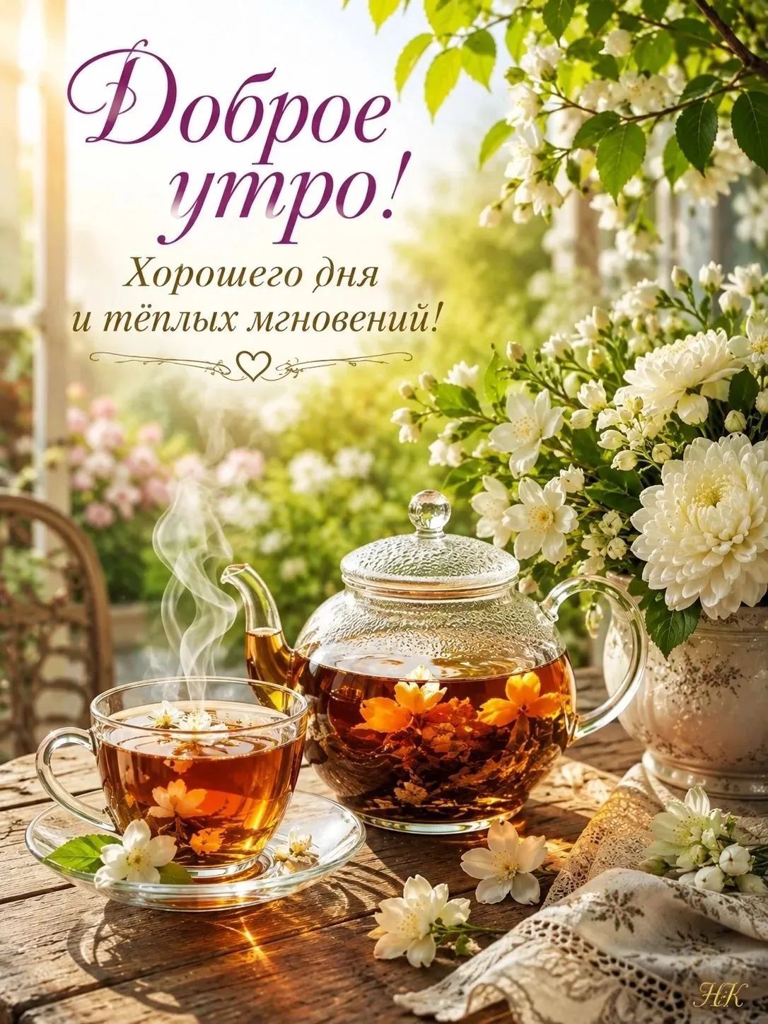 Доброе утро! Хорошего дня и тёплых мгновений!