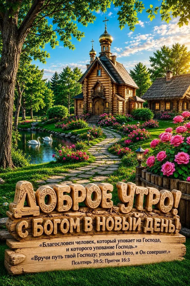 ДОБРОЕ УТРО! С БОГОМ В НОВЫЙ ДЕНЬ! «Благословен человек, который уповает на Господа, и которого упование Господь.» Псалтирь 39:5 «Вручи путь твой Господу; уповай на Него, и Он совершит.» Притчи 16:3