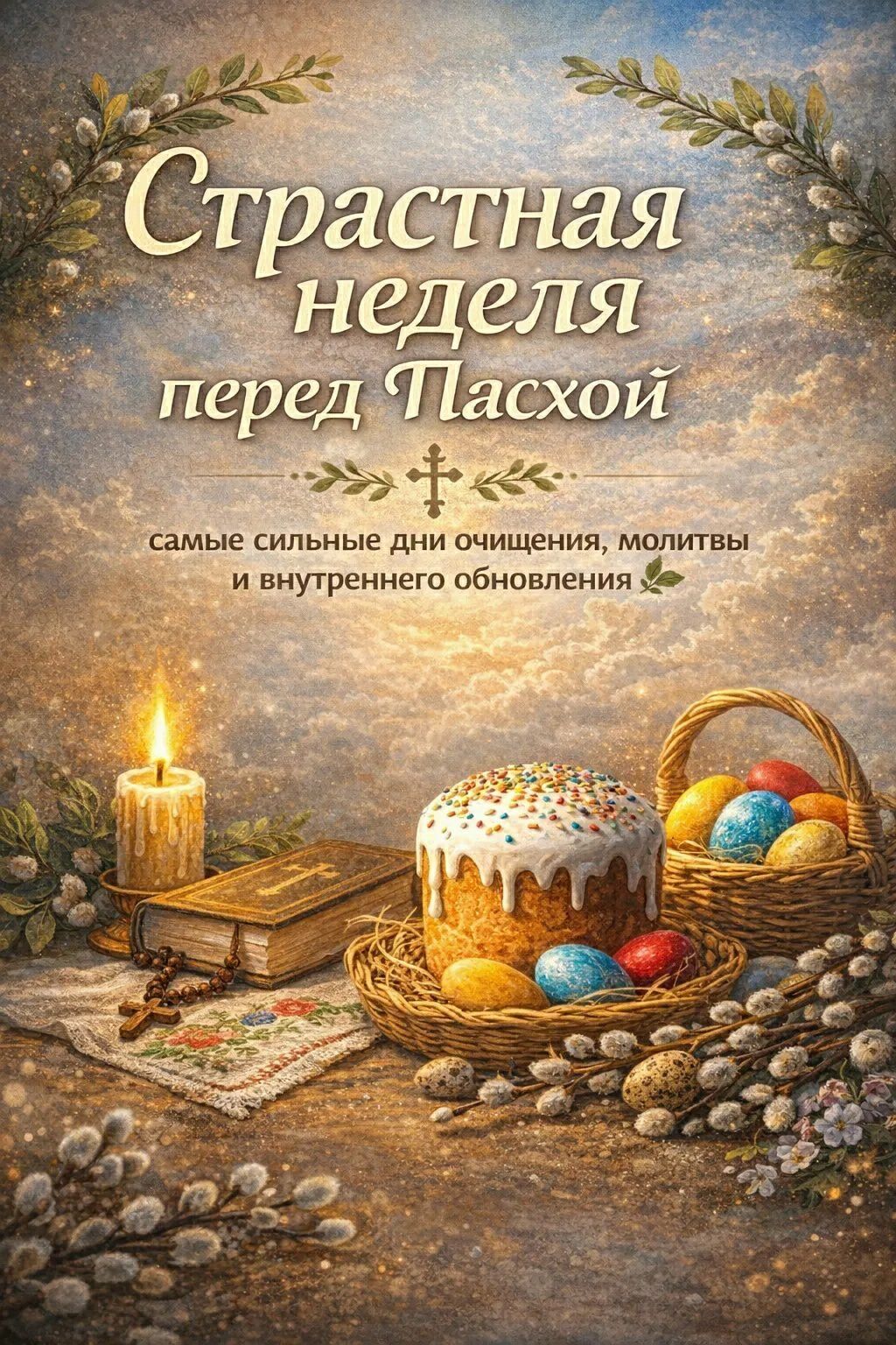 Страстная неделя перед Пасхой самые сильные дни очищения, молитвы и внутреннего обновления