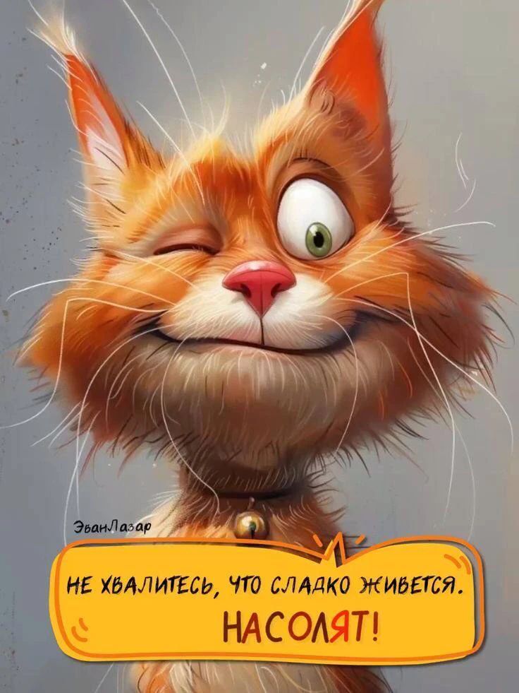 НЕ ХВАЛИТЕСЬ, ЧТО СЛАДКО ЖИВЕТСЯ. НАСОЛЯТ!