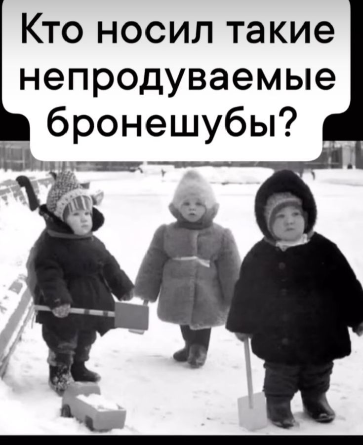 Кто носил такие непродуваемые бронешубы?