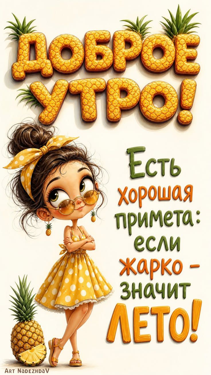 ДОБРОЕ УТРО! Есть хорошая примета: если жарко - значит ЛЕТО!