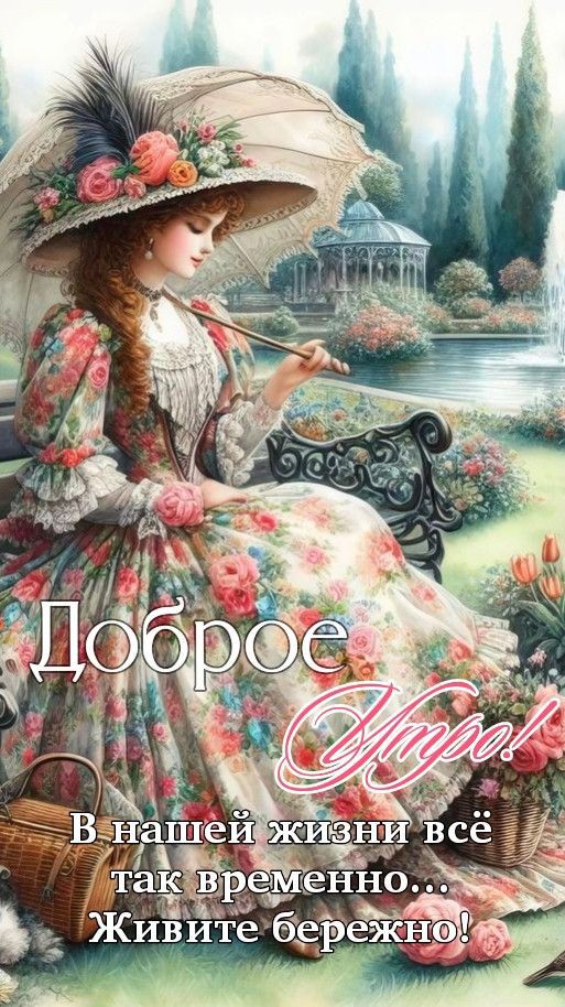 Доброе Утро! В нашей жизни всё так временно... Живите бережно!