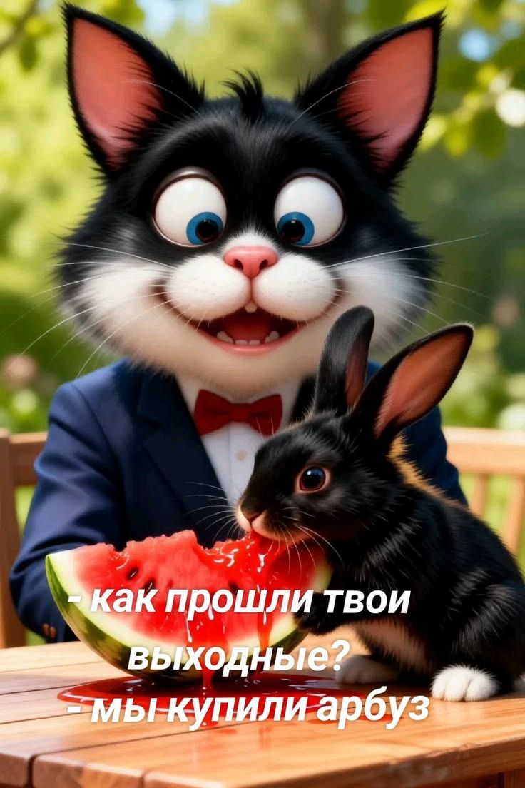 как прошли твои выходные? мы купили арбуз