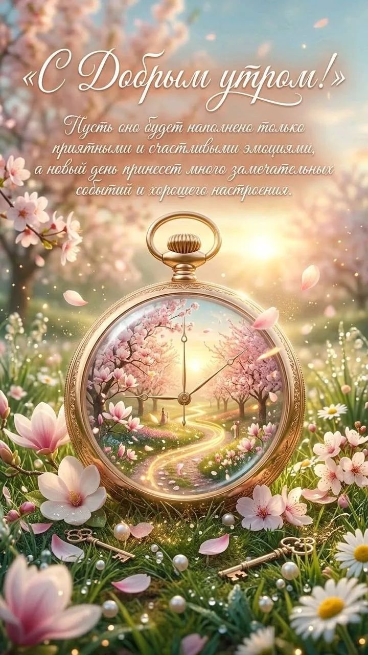 С Добрым утром! Пусть оно будет наполнено только приятными и счастливыми эмоциями, а новый день принесет много замечательных событий и хорошего настроения.