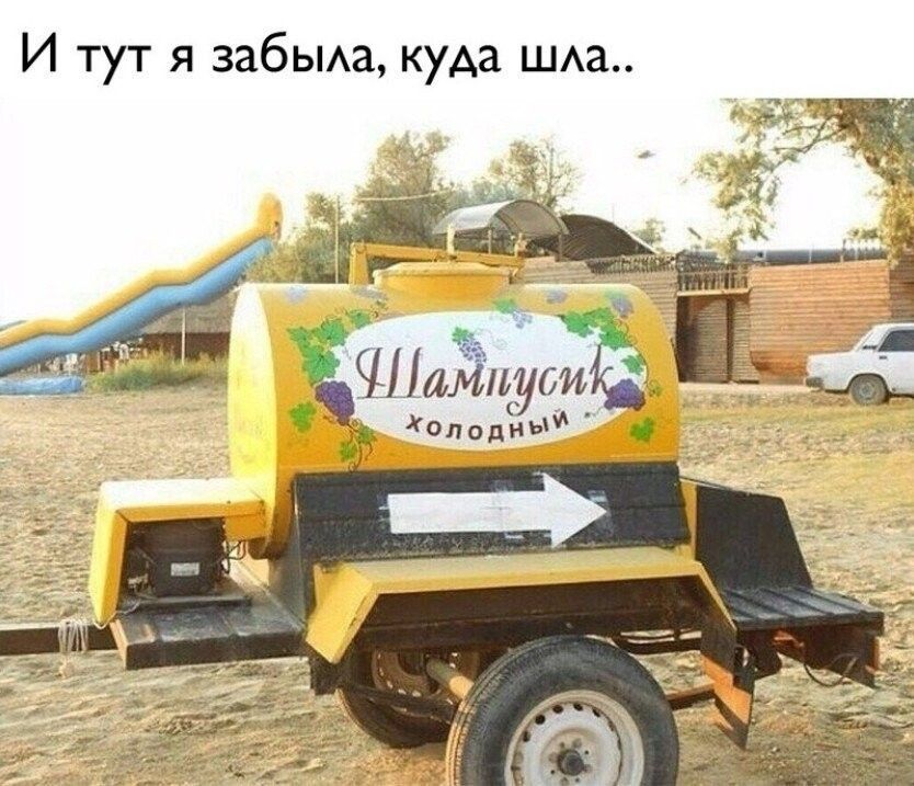 И тут я забыла, куда шла.. Шампусик холодный