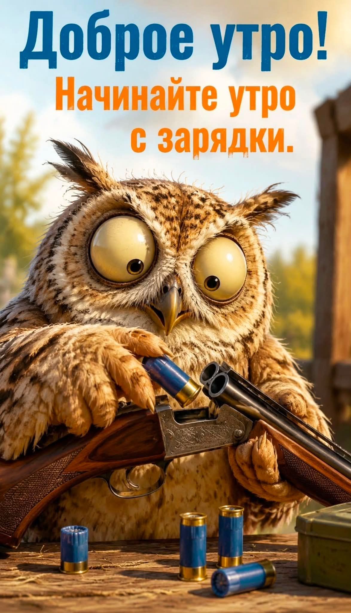 Доброе утро! Начинайте утро с зарядки.